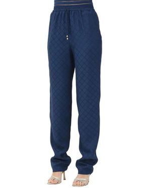 Elisabetta Franchi Straight Trousers - Bleu