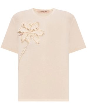 Twinset Tops ,T-Shirts - Naturel
