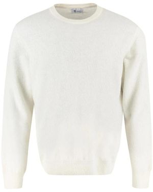 THE (Alphabet) Rundhals-Pullover - Weiß