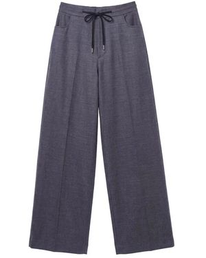 Jucca Broeken ,Grijs ,Wijde Broek - Blauw