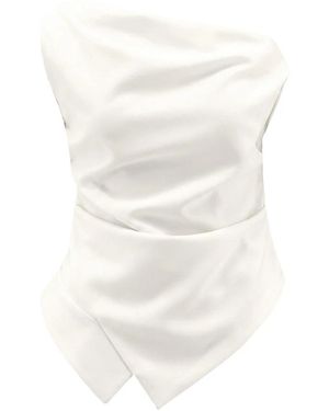 Rohe Asymmetrische Top Met Één Schouder - Wit