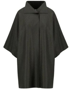 Harris Wharf London Jassen ,Groen ,Capa Kimono Lana Prensada - Zwart