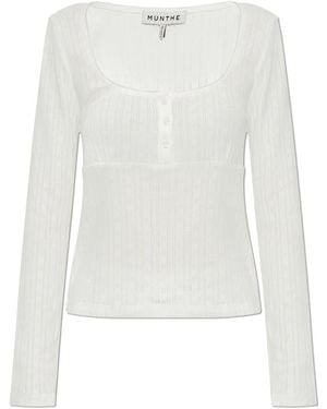Munthe Tops ,Wit ,Katoen Naomy Top
