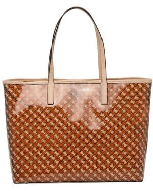 Guess Tassen ,Leer Tuana Monogram Tote - Bruin