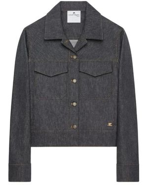 Courreges Denim Jackets - Black
