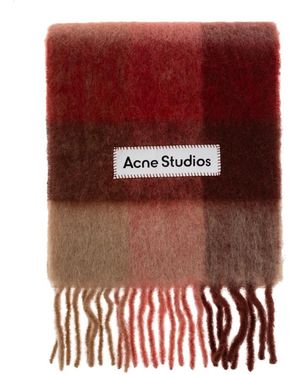 Acne Studios Winter Scarves - Rouge