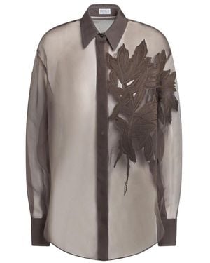 Brunello Cucinelli Shirts - Brown