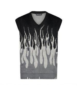 Vision Of Super Sleeveless Knitwear - Nero