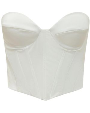 ACTUALEE Sleeveless Tops - White
