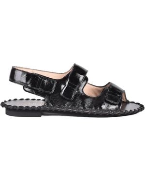 Alexander Hotto Flat Sandals - Zwart