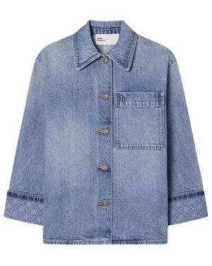 Tory Burch Denim Shirts - Azul