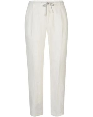 Eleventy Straight Trousers - White