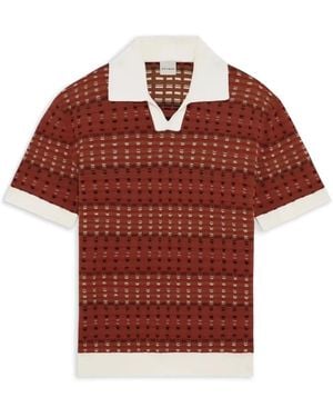 Drole de Monsieur V-Neck Knitwear - Red