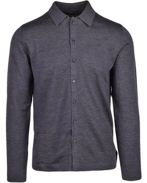 Slowear Strickjacke Mit Kragen - Blau