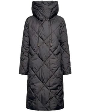 Silvian Heach Down Coats - Nero