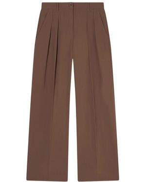 ARMANI EXCHANGE Wide Trousers - Brown