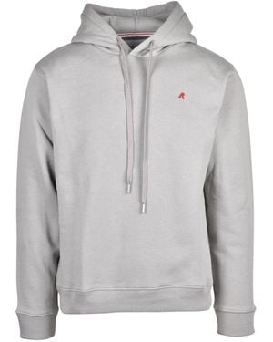 Replay Hoodies & Sweatvesten ,Grijs ,Katoen Hooded Sweatshirt