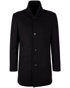 Strellson Single-Breasted Coats - Nero