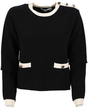 Kaos Round-Neck Knitwear - Nero