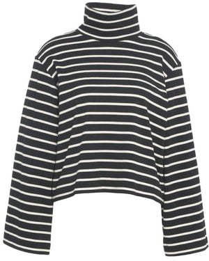 8pm Hochgeschlossenes Dolcevita T-Shirt Schwarz