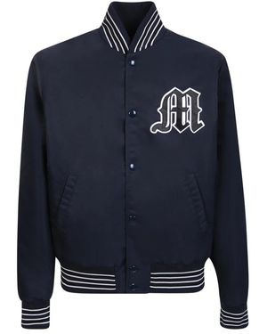 MSGM E Logo Bomberjacke - Blau