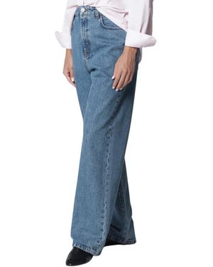 Rohe Gerades Jeans - Blau