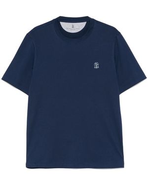 Brunello Cucinelli T-Shirts - Blue