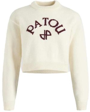 Patou Round-Neck Knitwear - White