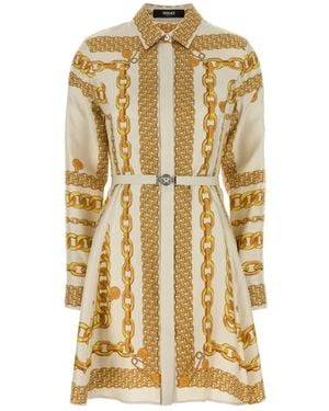 Versace Shirt Dresses - Metallic