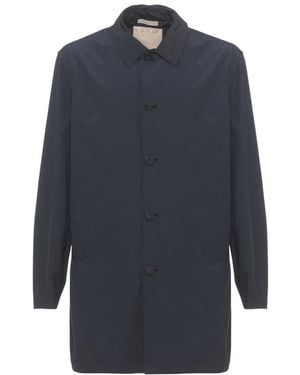 Woolrich Single-Breasted Coats - Blu