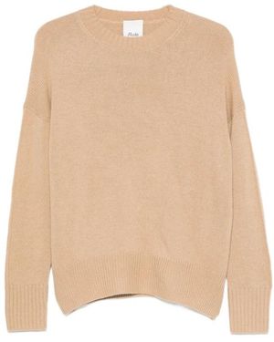 Allude Trui Met Ronde Hals - Naturel