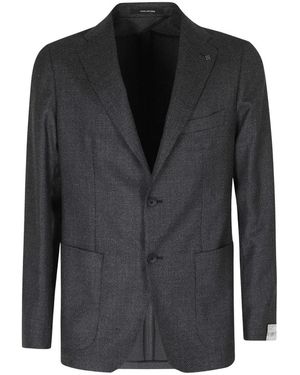 Tagliatore Jassen ,Grijs ,Wol Montecarlo Jas - Zwart