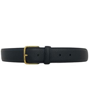 The Row Kalbsleder-Gürtel Mit Schnallenverschluss Und Goldfarbener Hardware - Blau