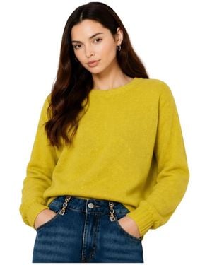 Kocca Mohair-Mischung Pullover - Gelb