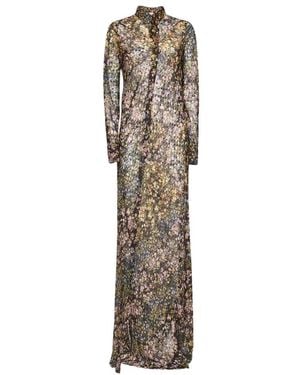 Dries Van Noten Shirt Dresses - Neutro