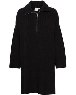 Ichi Knitted Dresses - Black