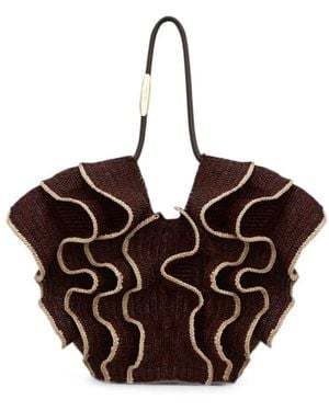 Zimmermann Tassen ,Bruin ,Goldentime Medium Ruffle Tote