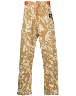 Aries Herren Camo Crinkle Hose - Natur