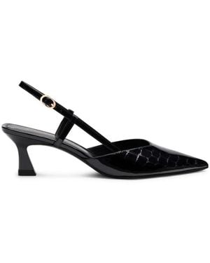 Stuart Weitzman Schoenen ,Zwart ,Leer Vinnie 50 Slingback