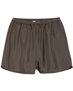Rohe Korte Broeken ,Grijs ,Taped Silk Shorts