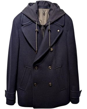 L.B.M. 1911 Double-Breasted Coats - Blue