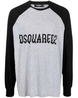 DSquared² Long Sleeve T-Shirts - Black