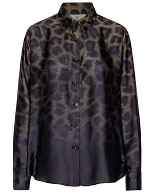 Karmamia Gradient Leo Bluse - Schwarz