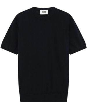 Alpha Studio Round-Neck Strickwaren - Schwarz