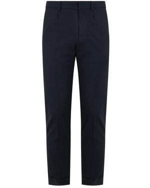 Moorer Slim-Fit Trousers - Blue