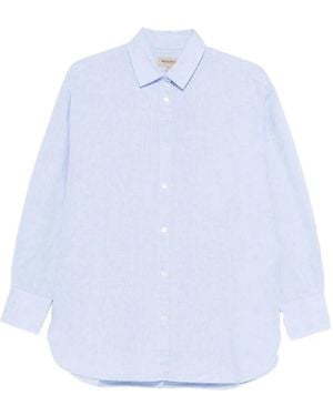Woolrich Linnen Shirt - Blauw