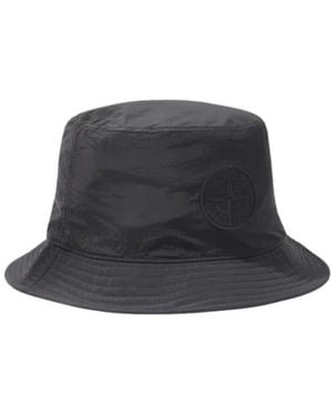 Stone Island Nylon Metal Fischerhut - Schwarz