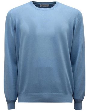 Gran Sasso Round-Neck Knitwear - Blue
