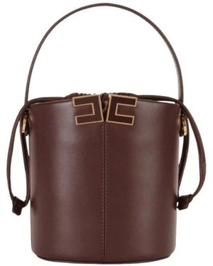 Elisabetta Franchi Bucket Bags - Brown
