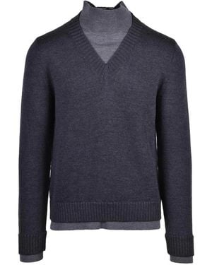 Alpha Studio Lupetto Rollkragenpullover - Blau